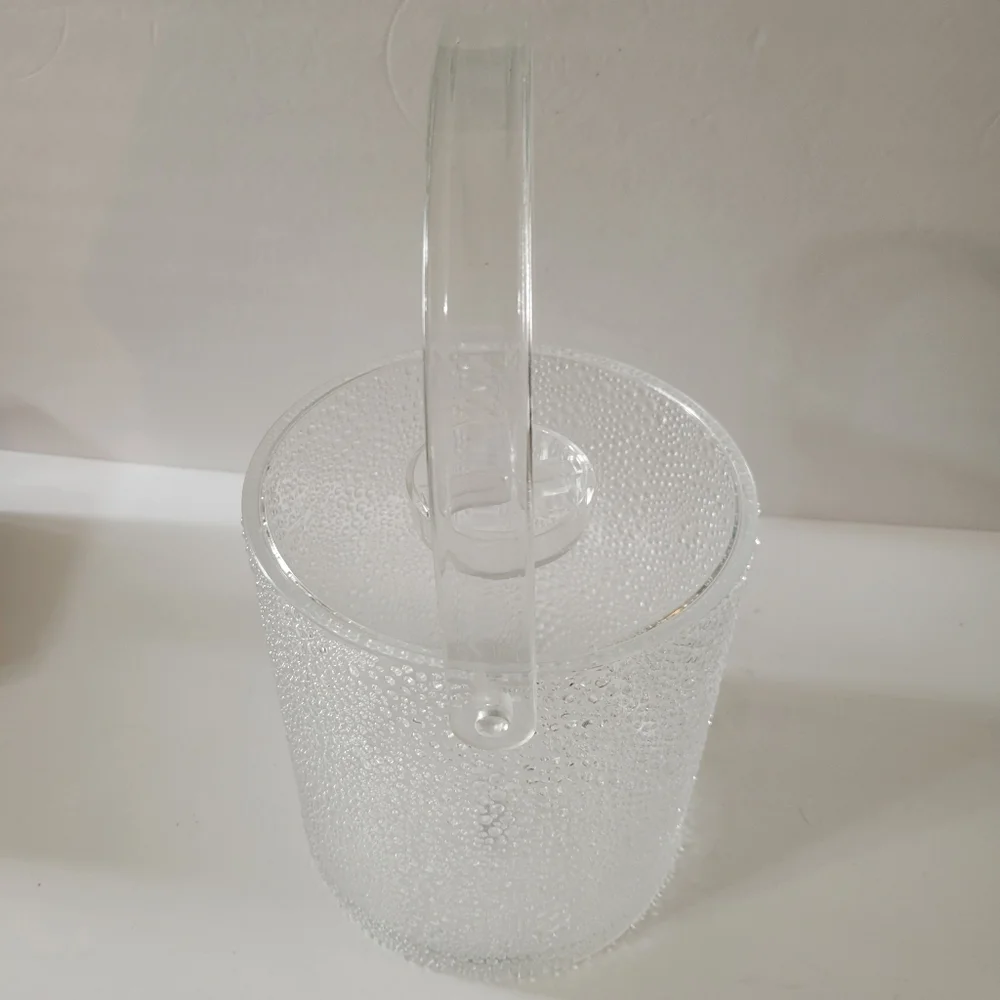 Vintage Acrylic Bubble Ice Bucket